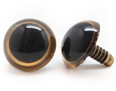 Plastic Safety Eyes Basic 008 Gold 30mm