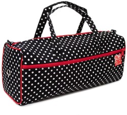 Knitting Bag Polka Dots Black