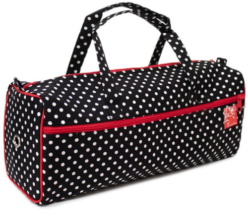 Knitting Bag Polka Dots Black