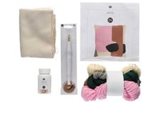 Rico Candy Pink Cushion Punch Needle Kit-3