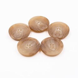 PPY Knopen Mathoorn-Effect Set 5 Stuks 2333 Bruin