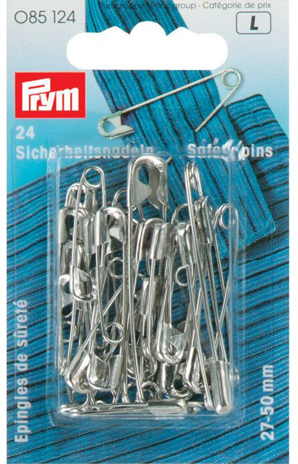Prym Safety Pins Steel No. 0 3 Silver Yarnplaza