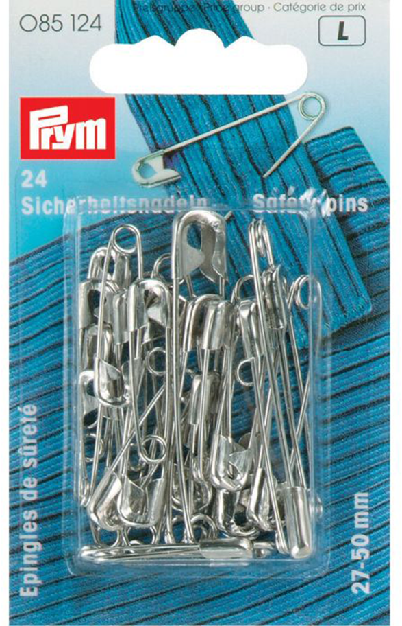 Prym Safety Pins Steel No. 0-3 Silver 