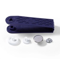 Prym No-Sew Snap Fasteners Jersey Smooth Cap Silver 10 mm-2