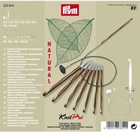 Prym KnitPro Natural Tunisian Crochet Hook Set 3.5 - 8mm-2