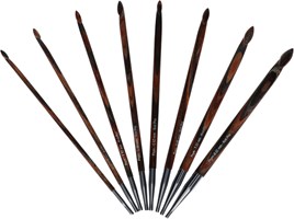 PRYM Tunisian Crochet Hook - 4mm 30cm Aluminum Hook With Color Coding