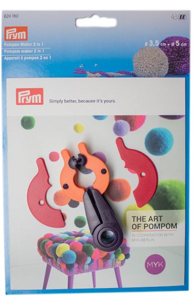 Prym 2-in-1 Pompom Maker – The Yarn Club, Inc