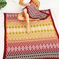 Queen Blanket (Large) CAL Yarn Kit 1 Ruby
