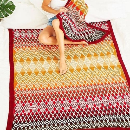 Queen Blanket (Large) CAL Yarn Kit 1 Ruby