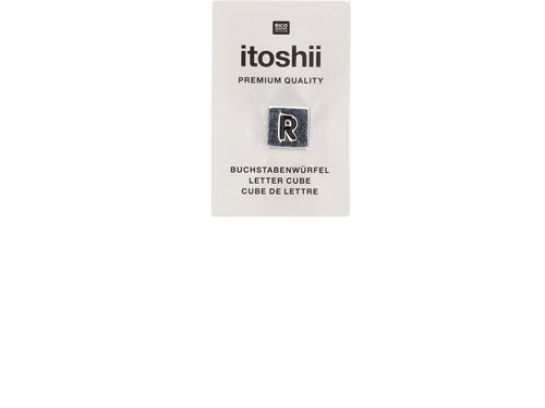 Rico Ponii Beads Character  Cube R -Silver
