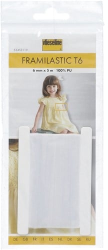 Vlieseline Framilastic Tape with Long-Lasting Elasticity 6 mm x 5 m