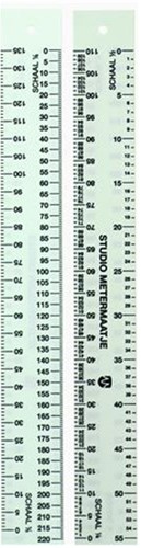 Restyle Studio Ruler 30 cm with various interval scales