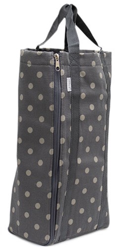 Knitting Bag Reversible Charcoal Spot