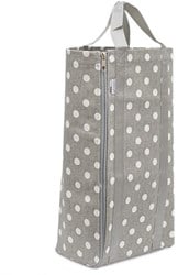 Knitting Bag Reversible Grey Spot