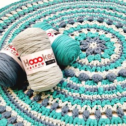 Crochet Pattern RibbonXL Rug Love MaritParit