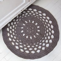 Crochet Pattern RibbonXL Round Rug