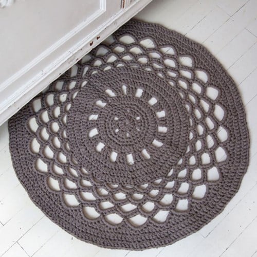 Crochet Pattern RibbonXL Round Rug