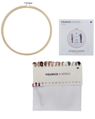 Rico Figurico Girlfriend & Boyfriend Embroidery Kit-2
