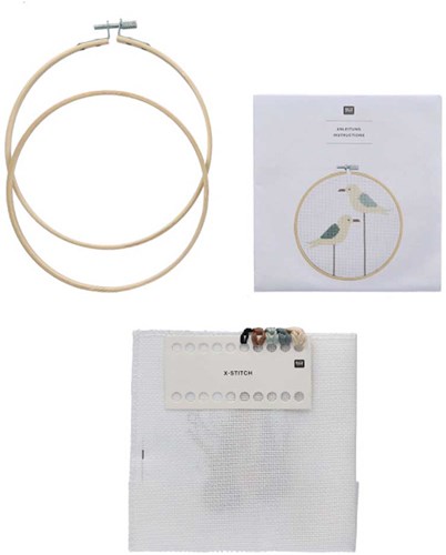 Rico Seagull Embroidery Kit-2