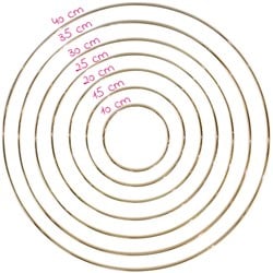 Yarn and Colors Gold Metal Ring 35 cm