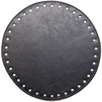 Go Handmade Leather Base Round Black 17 cm