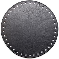 Go Handmade Leather Base Round Black