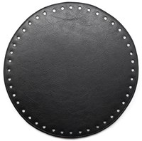 Go Handmade Leather Base Round Black 20 cm