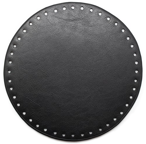 Go Handmade Leather Base Round Black 20 cm