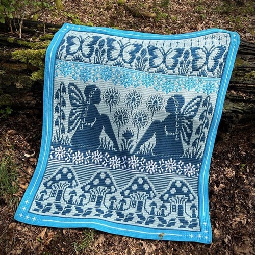 Rosina Plane Fairy Dust Blanket - Sprite Kit - Yarn Kit - Exclusive Pattern