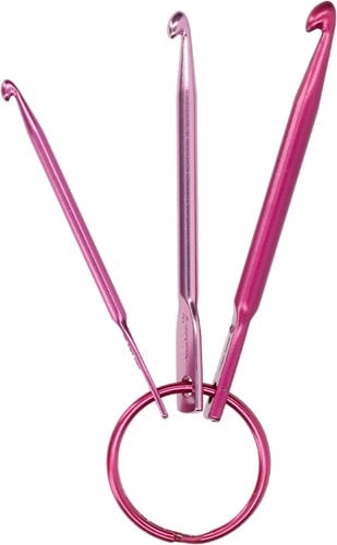 Yarnplaza Keychain Crochet Hook Set Pink-3