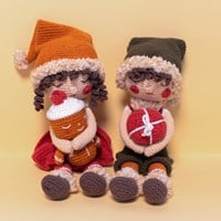 Christmas Elves Boy & Girl Crochet Kit-2