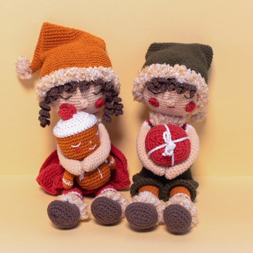 Christmas Elves Boy & Girl Crochet Kit-2