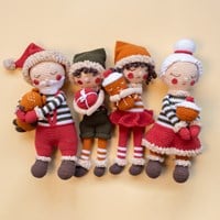 Christmas Elves Boy & Girl Crochet Kit-3