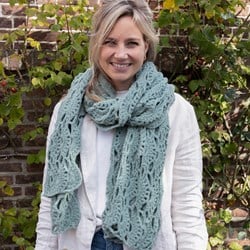 Crochet pattern Felt-it Lace shawl