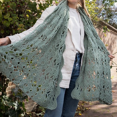 Crochet pattern Felt-it Lace shawl-3