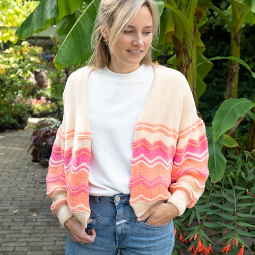 Felt-It Chevron Cardigan Knitting Kit 045 Faith S/M