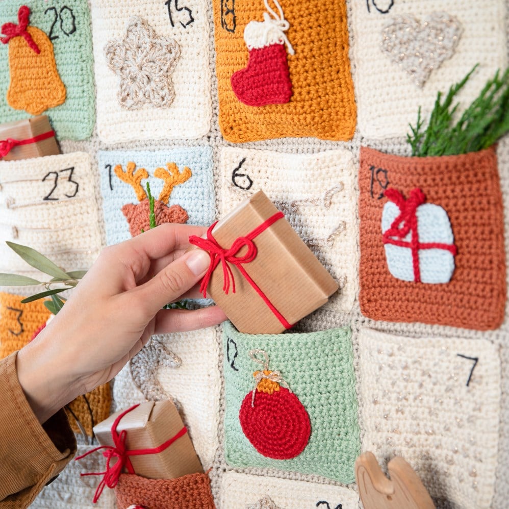 Crochet Pattern Book Advent Calendar Christmas Ornaments