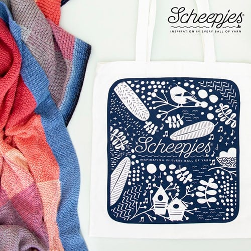 Scheepjes CKAL Dawn Chorus Kit 3: Bullfinch Blanket Scheepjes Tote Bag