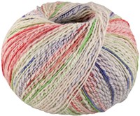 Lana Grossa Torto 008 Raw White/Pink/Green/Orange/Navy/Light Green