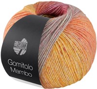 Lana Grossa Gomitolo Mambo 2033 Green/Light Yellow/Orange/Pink/Pastel Turquoise/ Mandarin/Mint