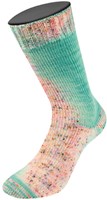 Lana Grossa Meilenweit 100 Spray 5101 Turquoise/Raw White/Orange/Pale/Dark Green-2