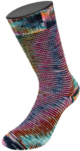 Lana Grossa Meilenweit 100 Spray 5104 Midnight Blue/Pink/Yellow/Light Blue/Turquoise/Orange-2