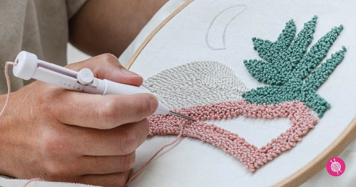 Painting with yarn 4 decorative embroidery and punch needle patterns