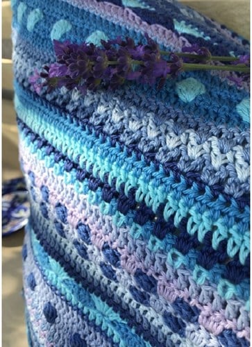 Crochet Pattern Catania Summerstripes Cushion