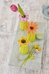 Crochet pattern Catania vase with flower