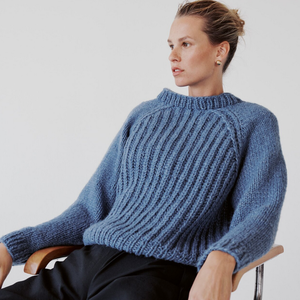 Gomitolo Lana Grossa Ecopuno 85 – Azur, 50g, 215m, 72% Cotone, 17% Merino, 11% Alpaca, Ferri 4-4.5, Per Maglieria Leggera