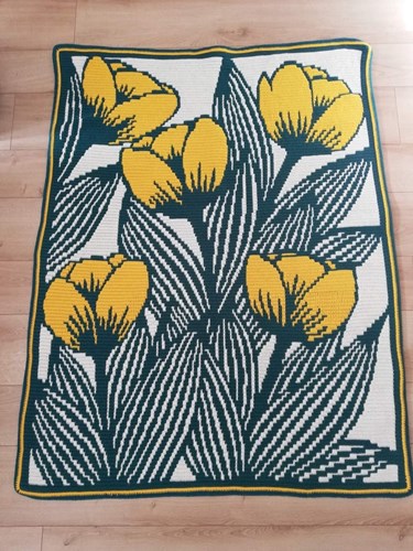 Nelly and her tulips Sunshine Yarnkit - Without Pattern