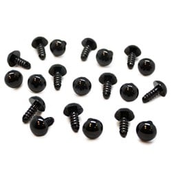 Safety Eyes Black 4 mm 10 Pairs
