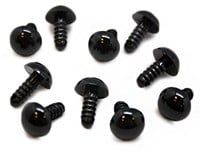 Safety Eyes Black 8mm 5 Pair