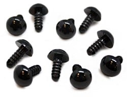 Safety Eyes Black 5 Pair